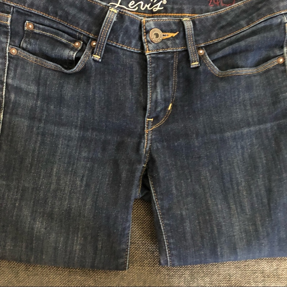 Levi’s dark blue denim skinny jeans size W24 L29 - Picture 3 of 9